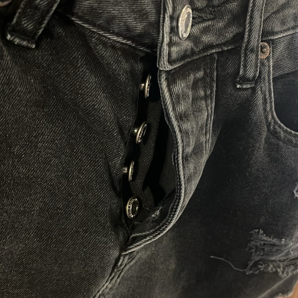 American Eagle Black Denim Skirt - Picture 3 of 5